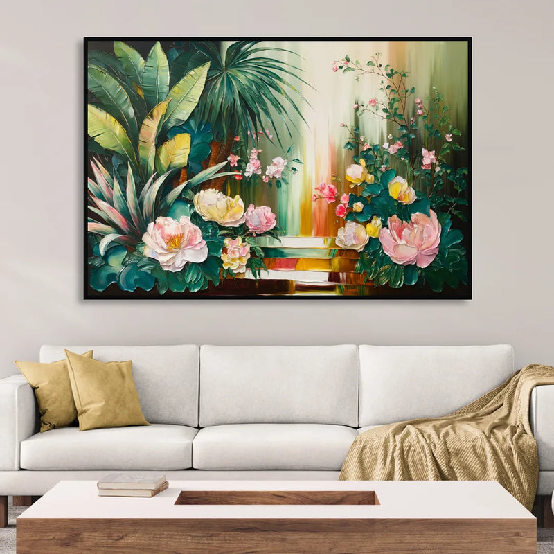 Huntsville Botanical Garden Bliss Sitting Room - Black Canvas Wall Art