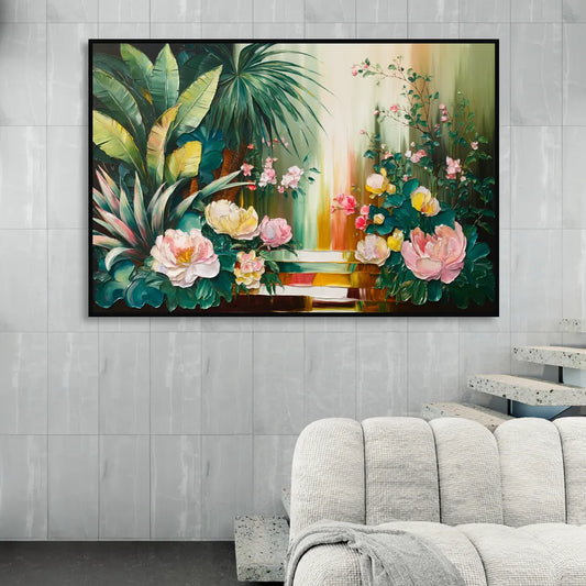 Huntsville Botanical Garden Bliss Living Room - Black Canvas Wall Art