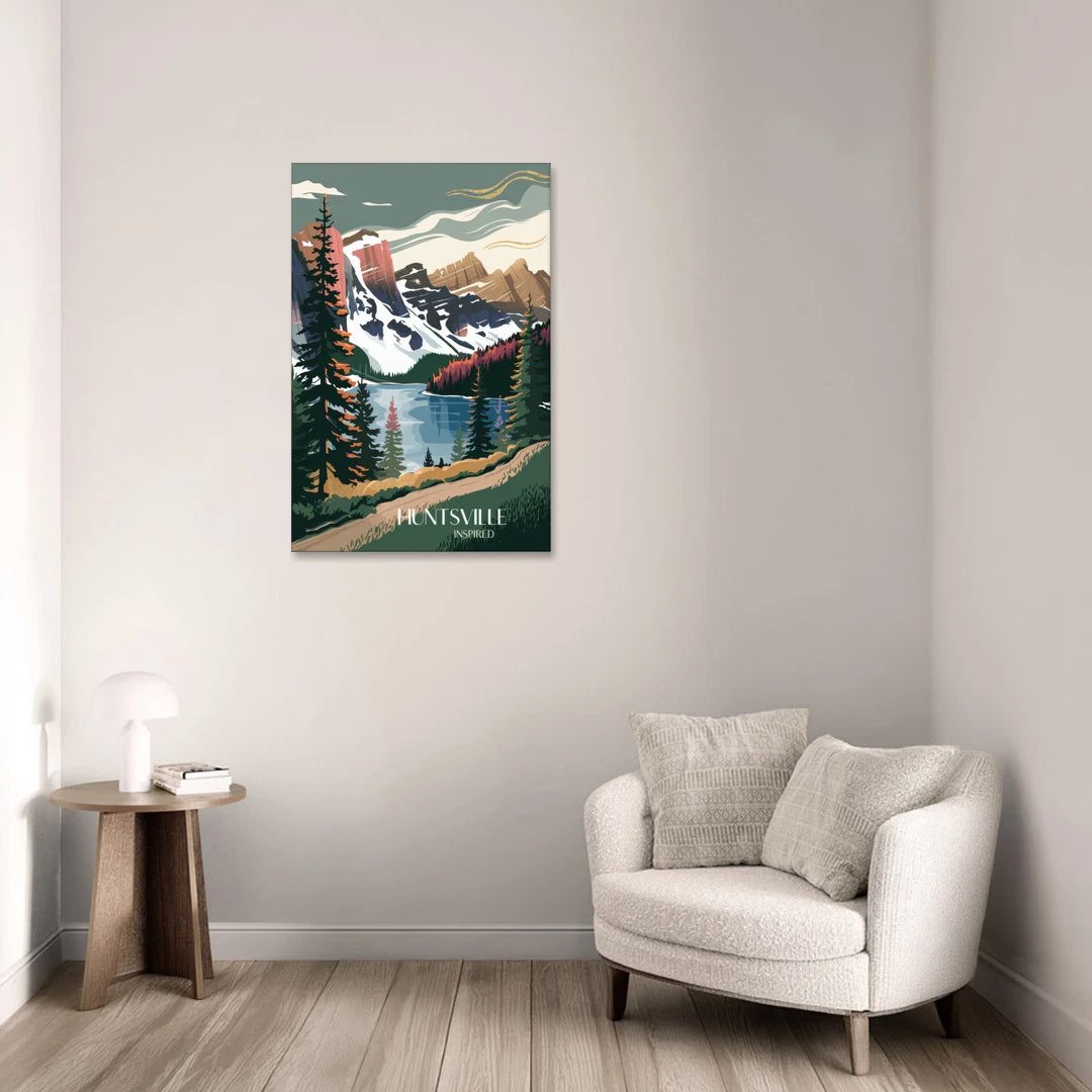 Huntsville Scenic Mountain View - Canvas Wall Art - Sofa - 24x36
