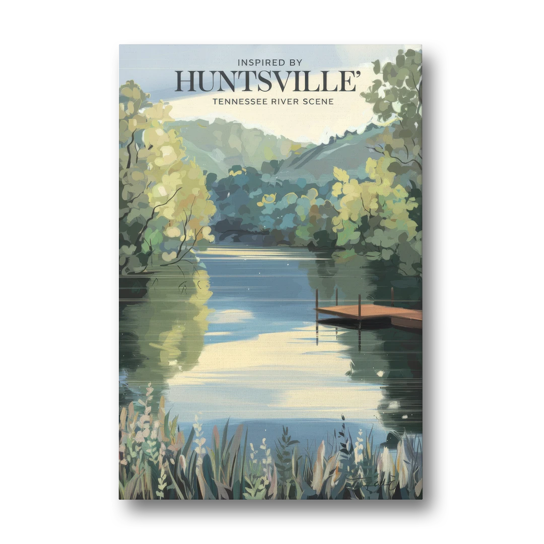 Huntsville Tennessee River Serenity - Canvas Wall Art - Front