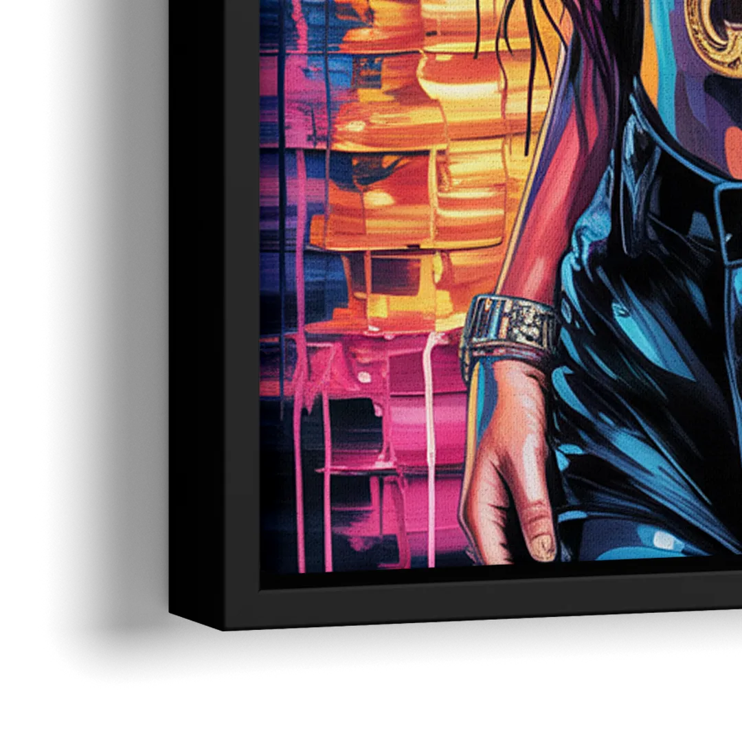 Iconic 2.0 - Close-Up Black Frame Canvas
