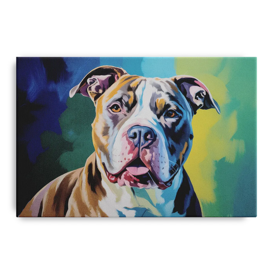Iconic Pitbull Dog - Canvas Wall Art