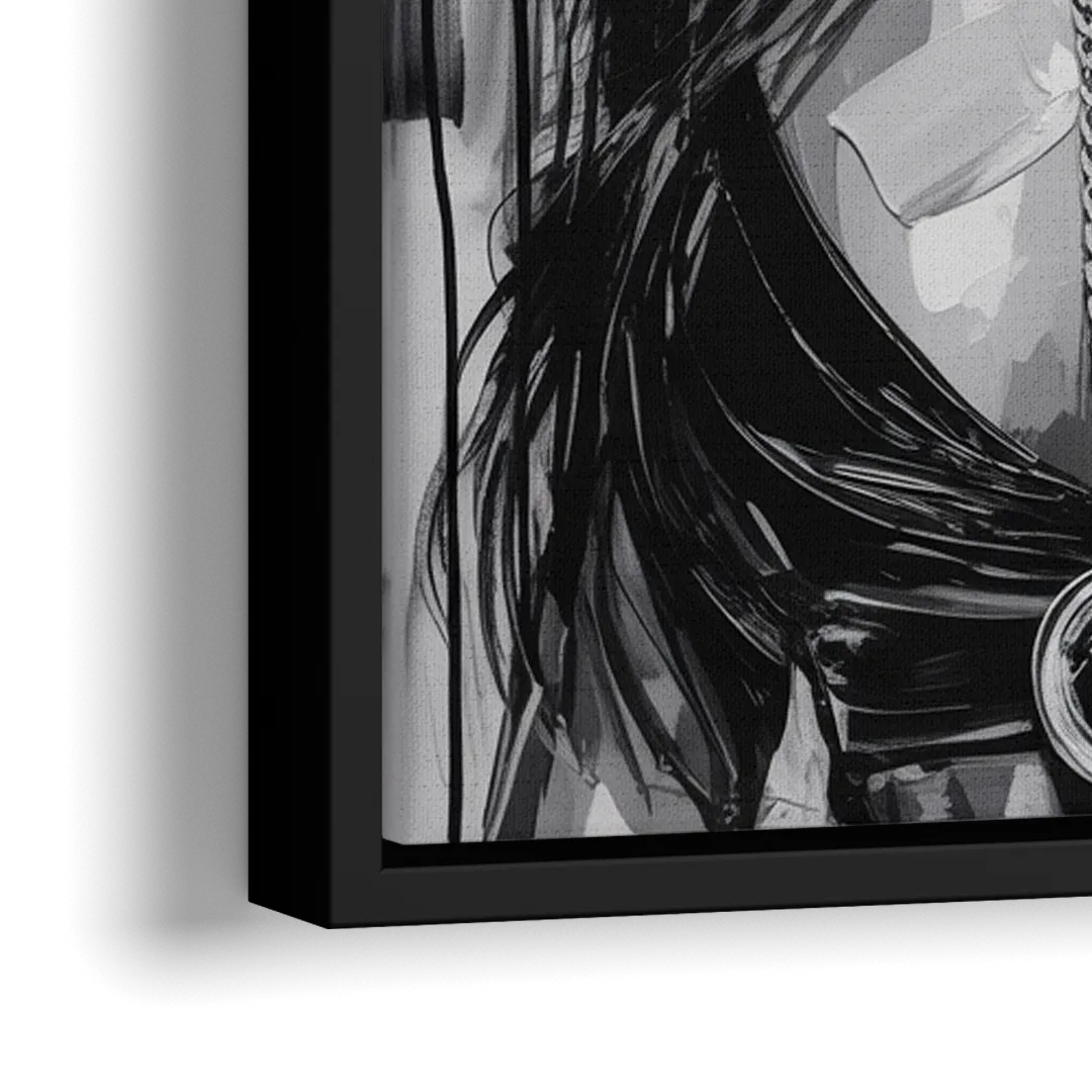 Iconic - Close-Up Black Frame Canvas