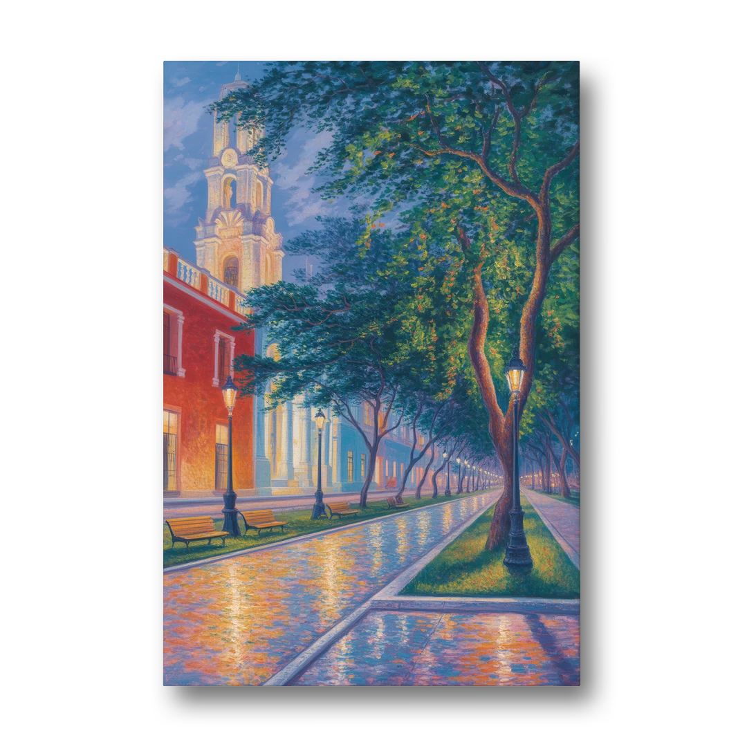 Independencia Park Evening - Canvas Wall Art - Front