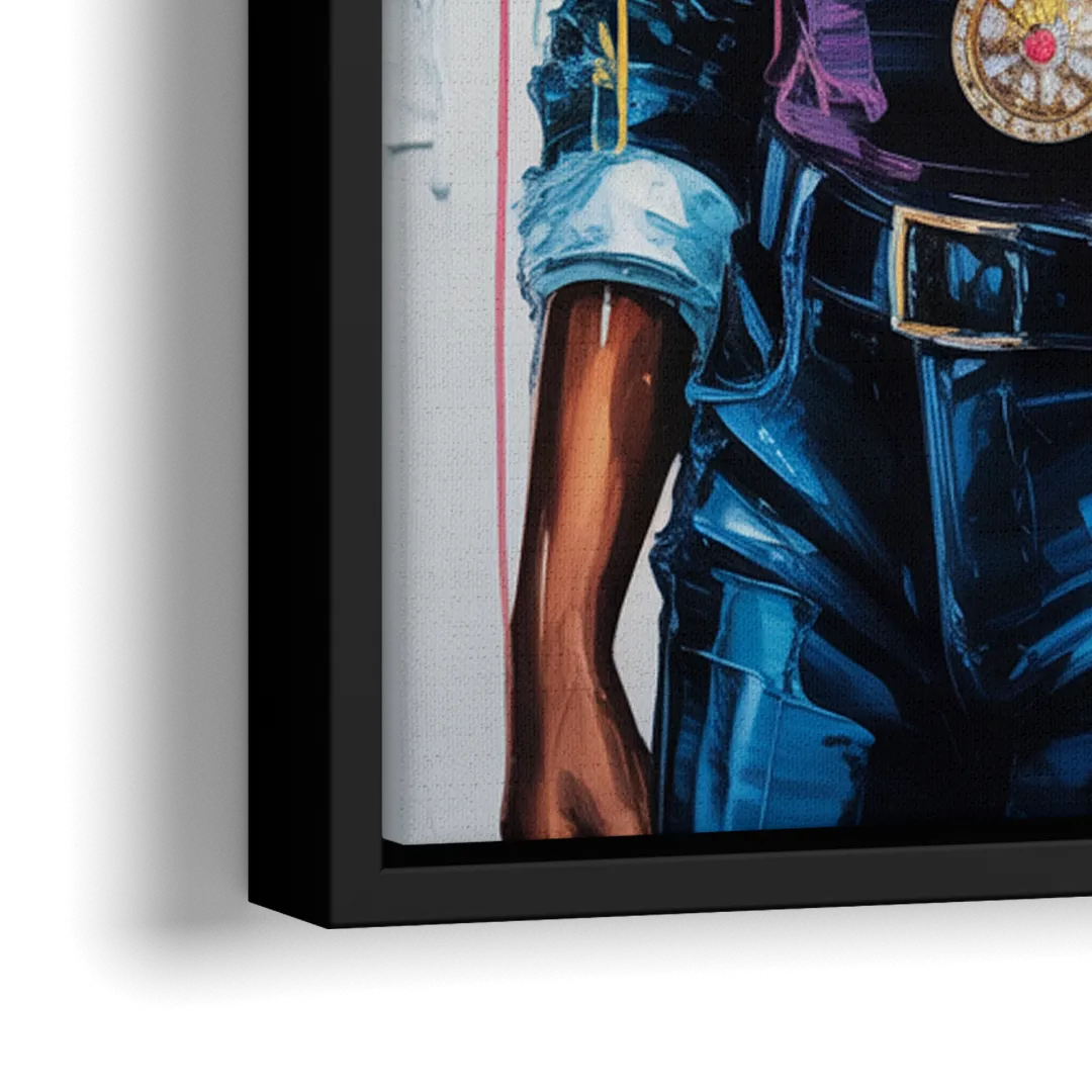 Inspire 2.0 - Close-Up Black Frame Canvas