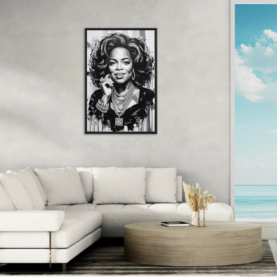 Inspire - Living Room Black Frame Canvas