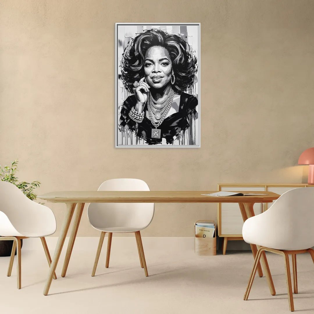 Inspire - Living Room White Frame Canvas
