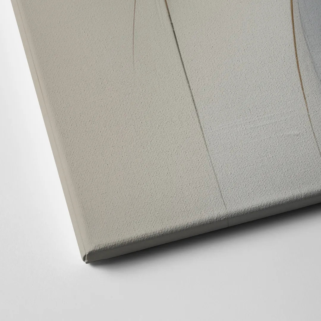 Intricate Harmony Grey and White Abstract Canvas Close Up