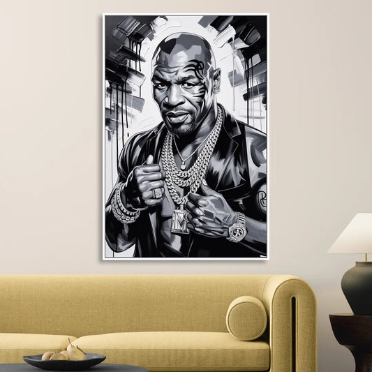 Iron Legacy Living Room - White Canvas Wall Art