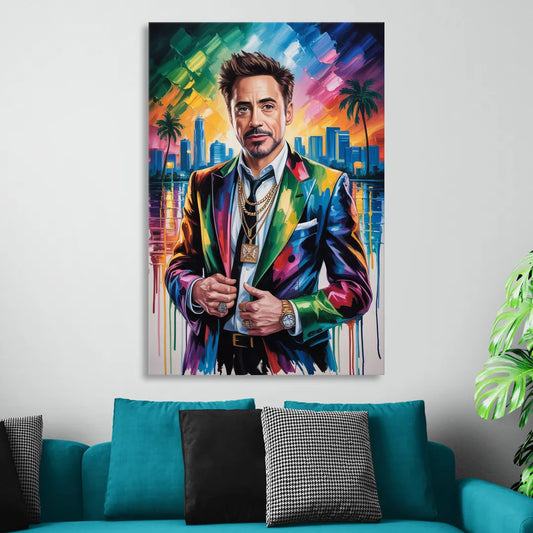 Iron Spirit Living Room - Canvas Wall Art