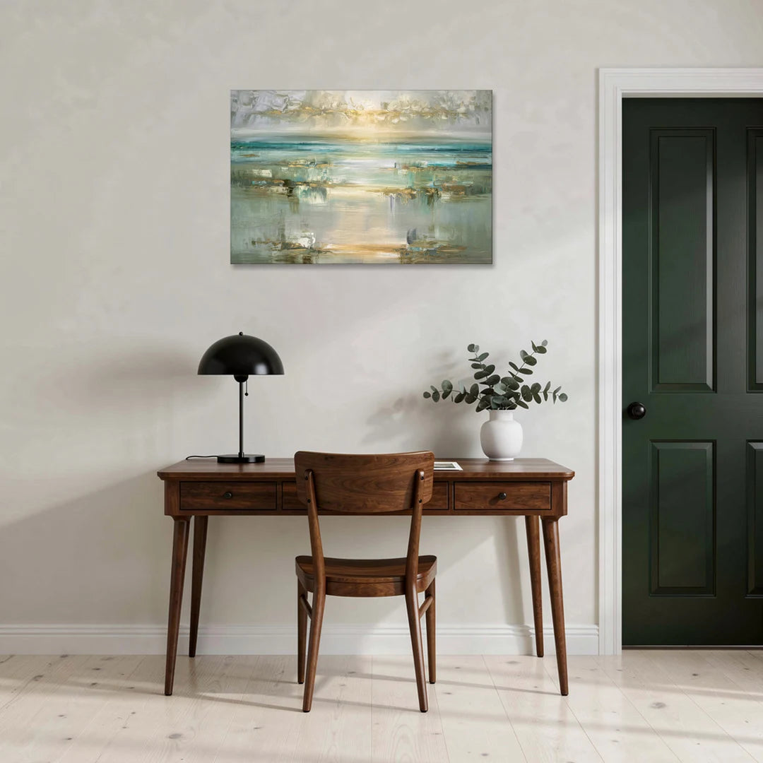 Irvine Coastal Serenity - Canvas Wall Art - Office - 36x24