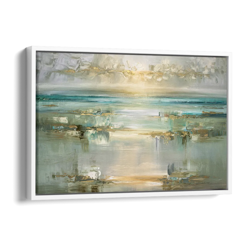 Irvine Coastal Serenity Side - White Canvas Wall Art