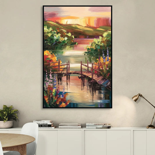 Irvine Scenic Beauty Living Room - Black Canvas Wall Art