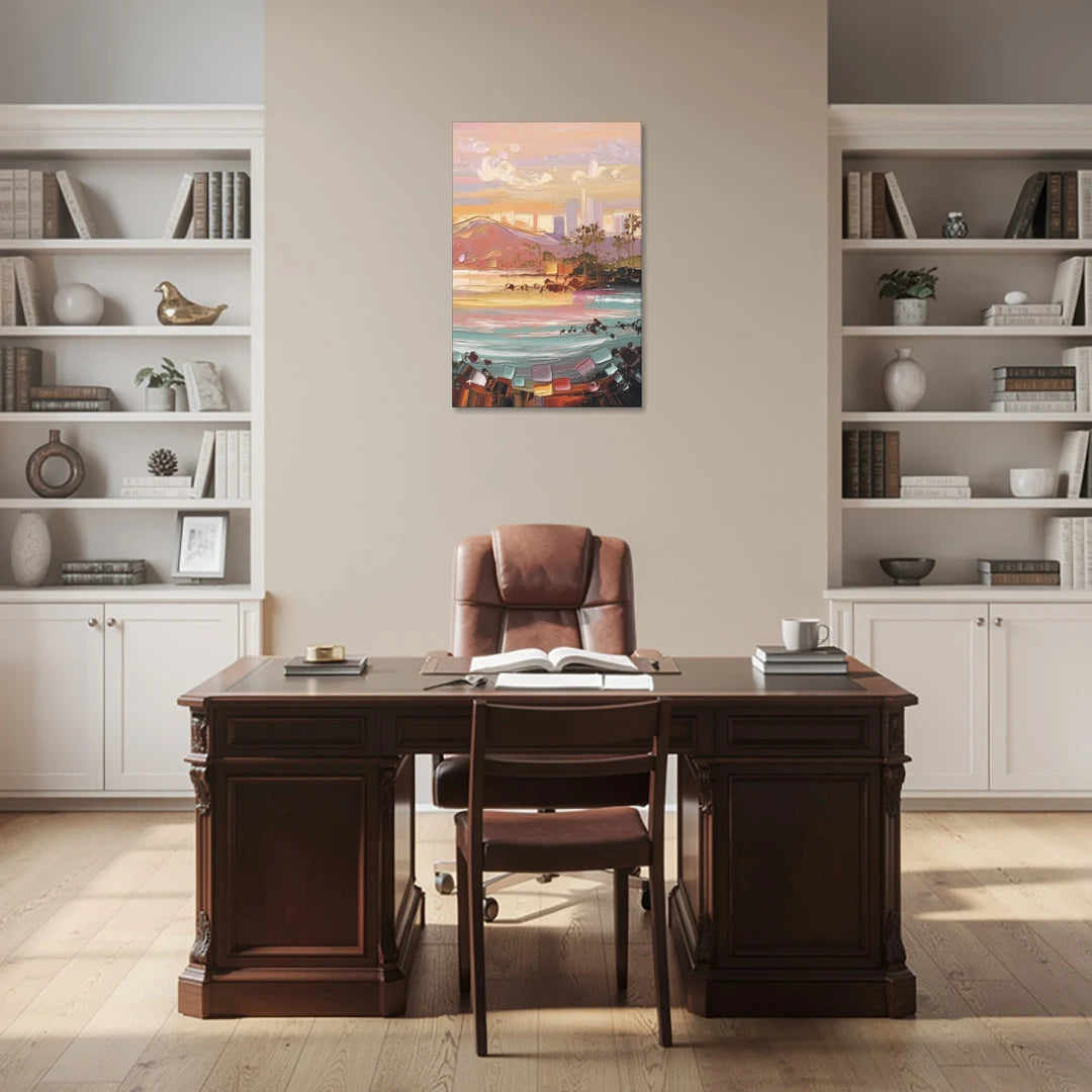 Irvine Sunset Views - Canvas Wall Art - Office - 24x36