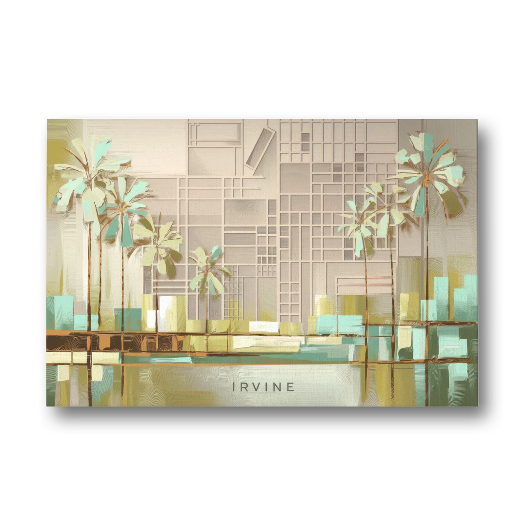Irvine Urban Landscape - Canvas Wall Art - Front