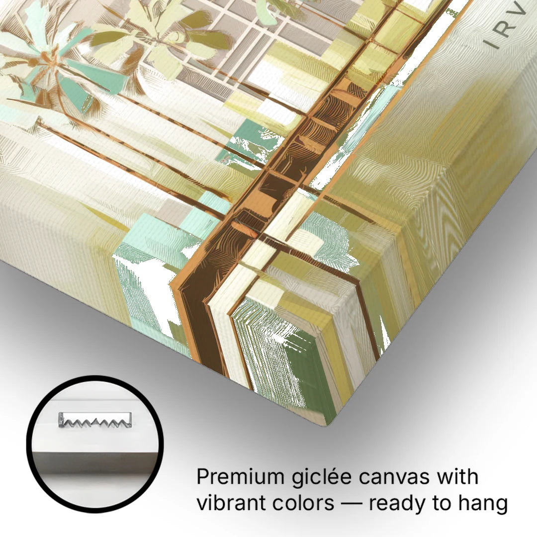 Irvine Urban Landscape - Canvas Wall Art - Gallery Wrap Corner