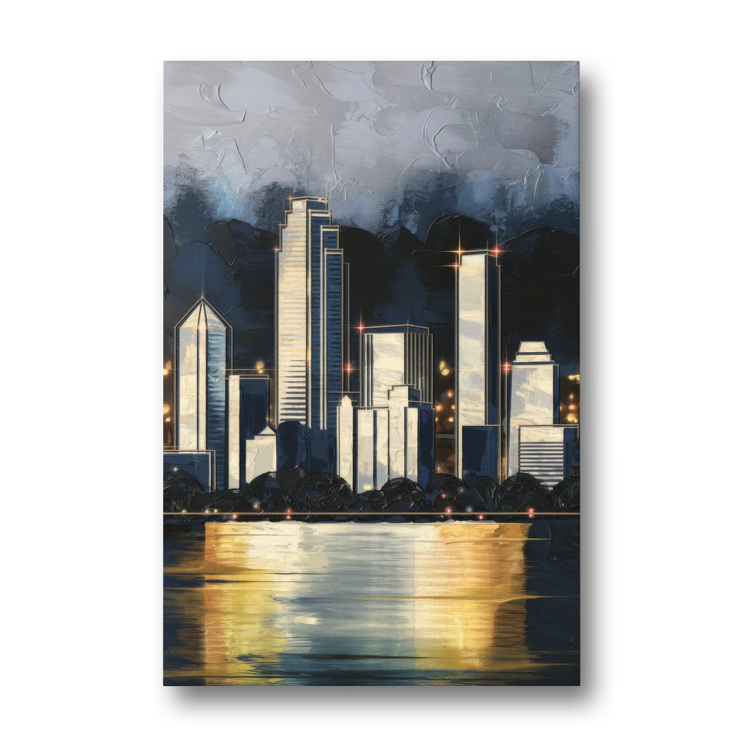 Irving Downtown Skyline - Canvas Wall Art - Front