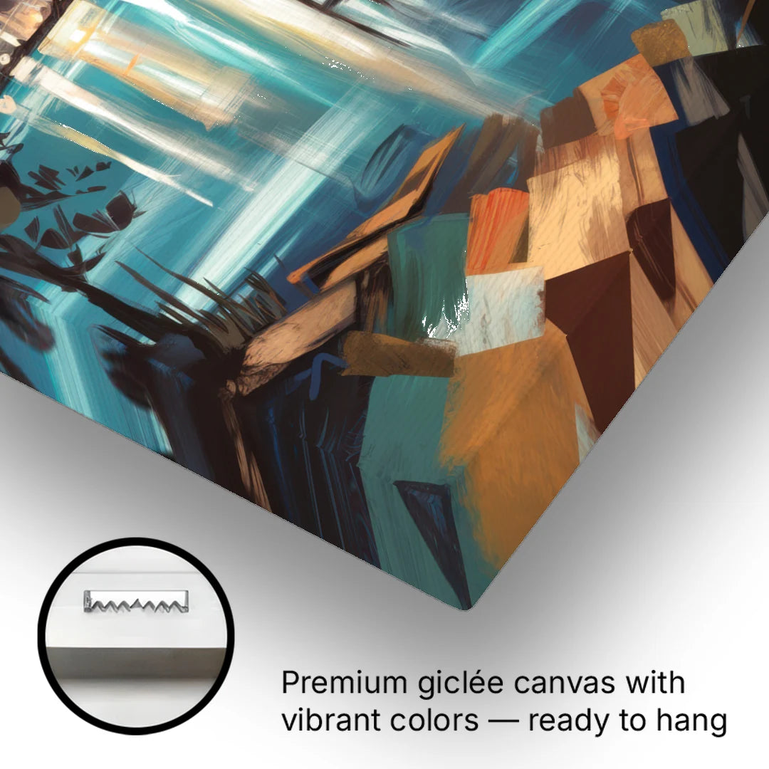 Irving Night Lights - Canvas Wall Art - Gallery Wrap Corner