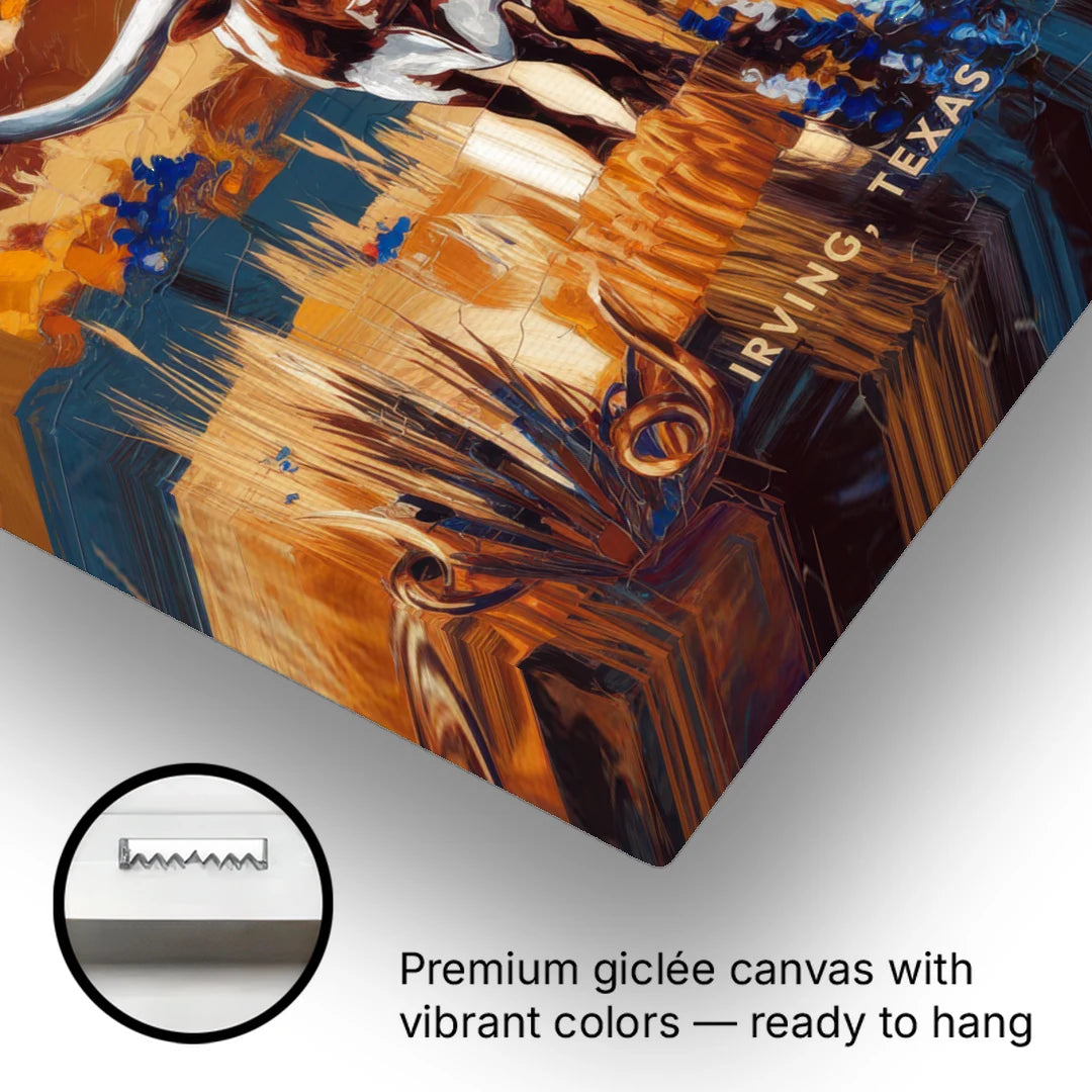 Irving Texas Pride - Canvas Wall Art - Gallery Wrap Corner