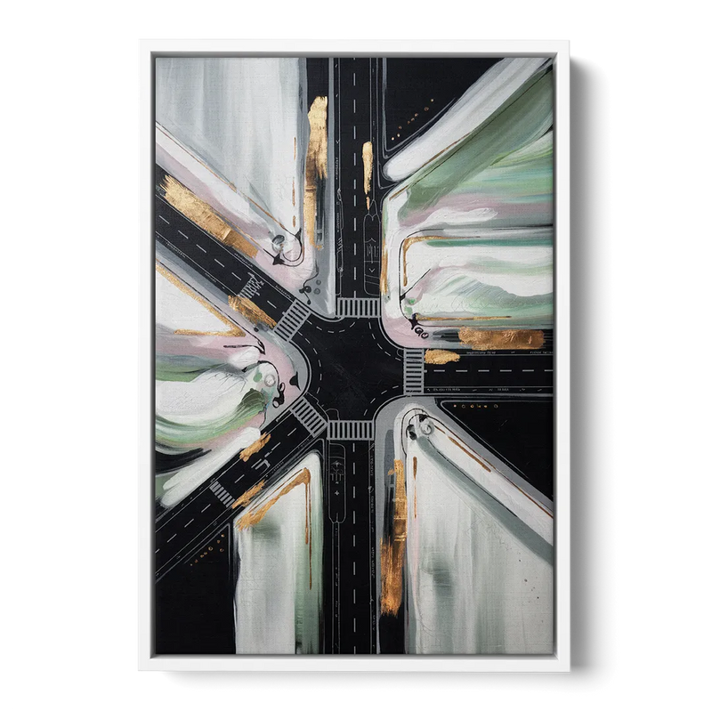 Irving Urban Streets Front - White Canvas Wall Art