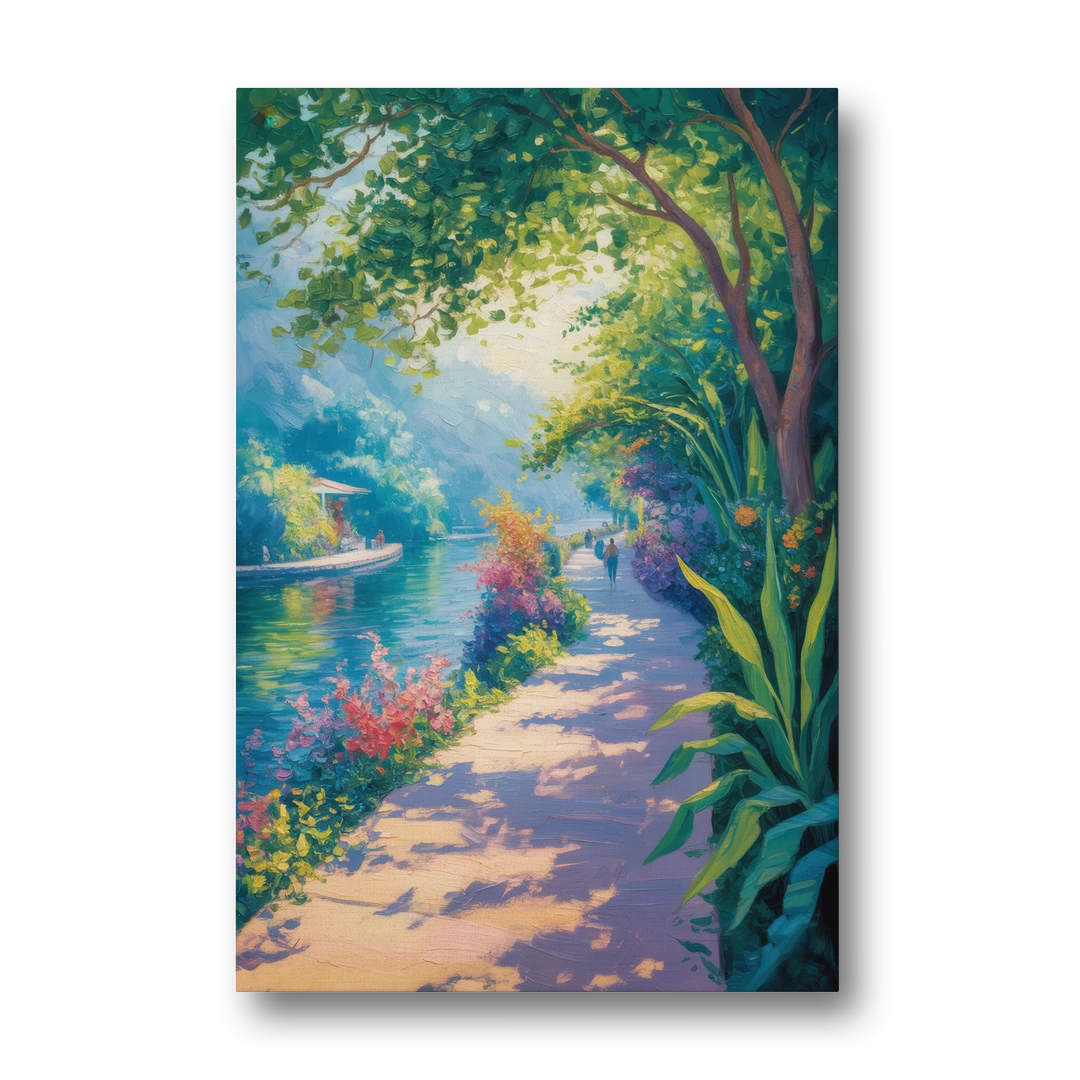 Isla Cuale River Walk - Canvas Wall Art - Front