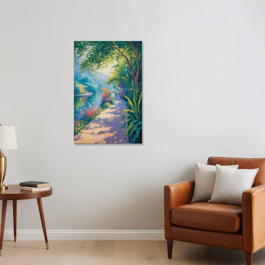 Isla Cuale River Walk - Canvas Wall Art - Sofa - 24x36
