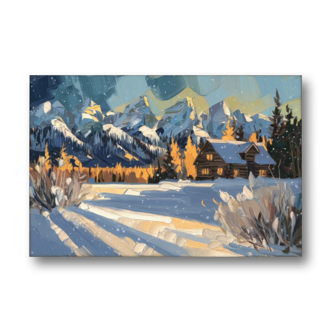 Jackson Hole Winter Wonderland - Canvas Wall Art - Front