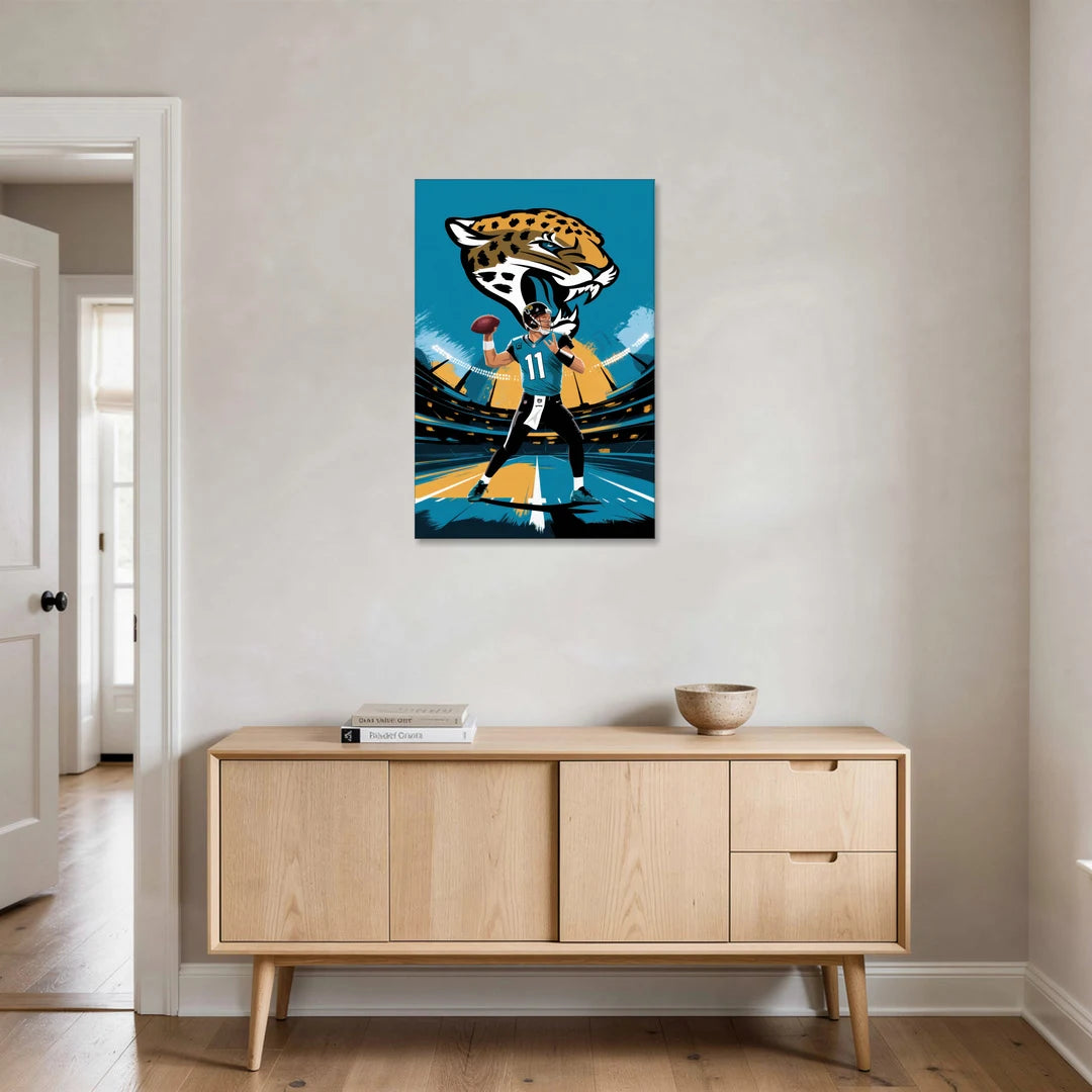 Jacksonville Jaguars Fans - Canvas Wall Art - Coffee Table - 24x36