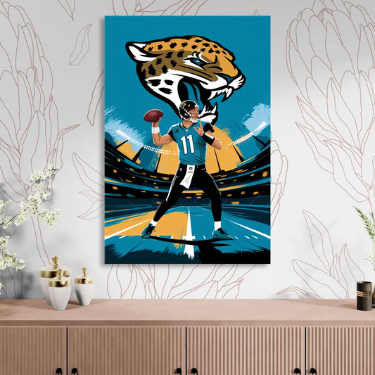 Jacksonville Jaguars Fans Living Room - Canvas Wall Art