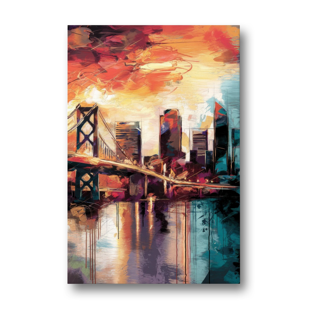 Jacksonville Wall Street Vibes - Canvas Wall Art - Front