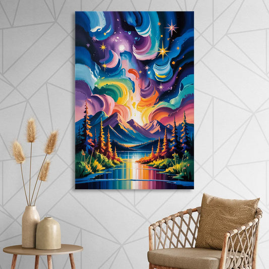 Jasper Starry Sky Living Room - Canvas Wall Art