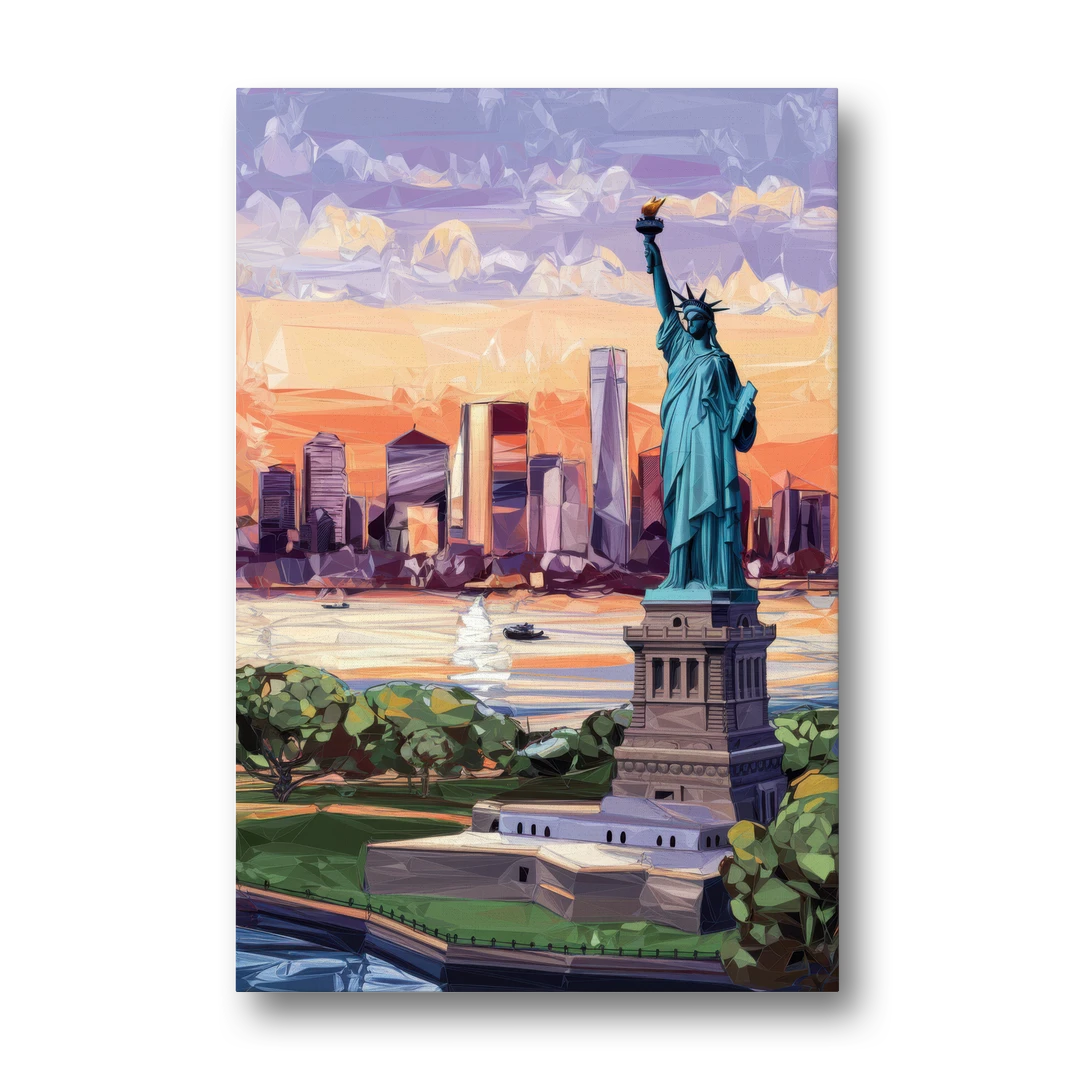 Jersey City Liberty State Park - Canvas Wall Art - Front