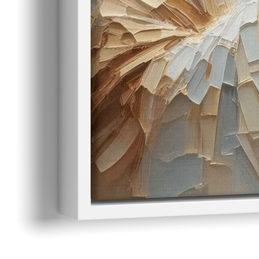 Jesus Praying - Close-Up White Frame Canvas