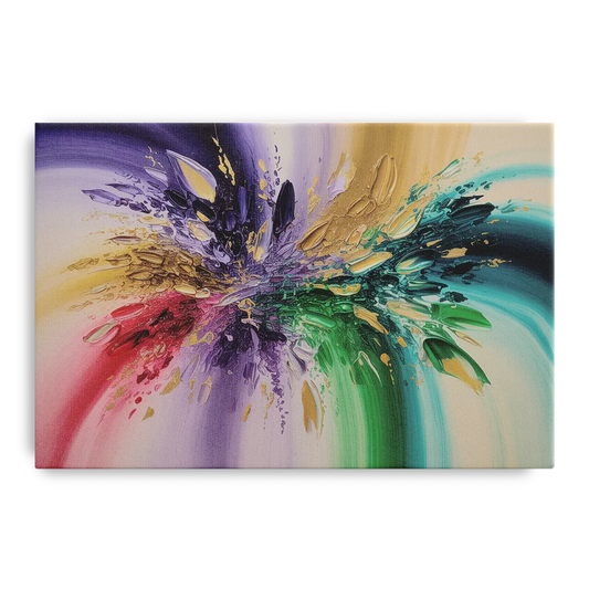JewelToned Dynamics Colorful Abstract - Canvas Wall Art