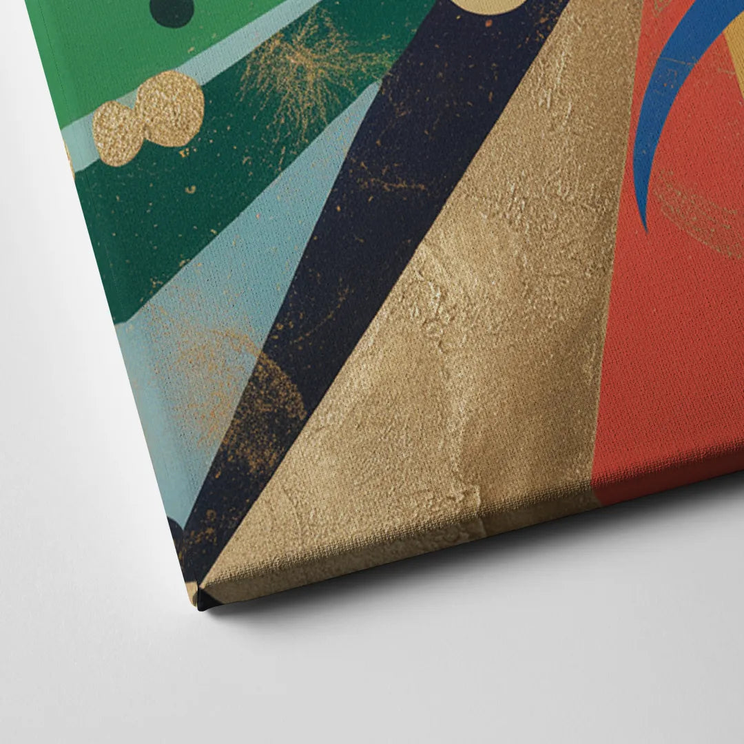 JewelToned Urban Energy Colorful Abstract Canvas Close Up