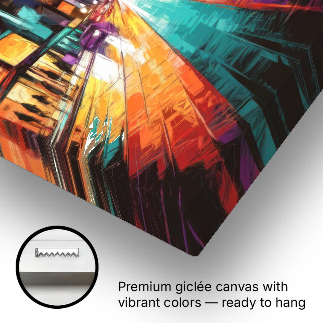 Joseph City Lights - Canvas Wall Art - Gallery Wrap Corner