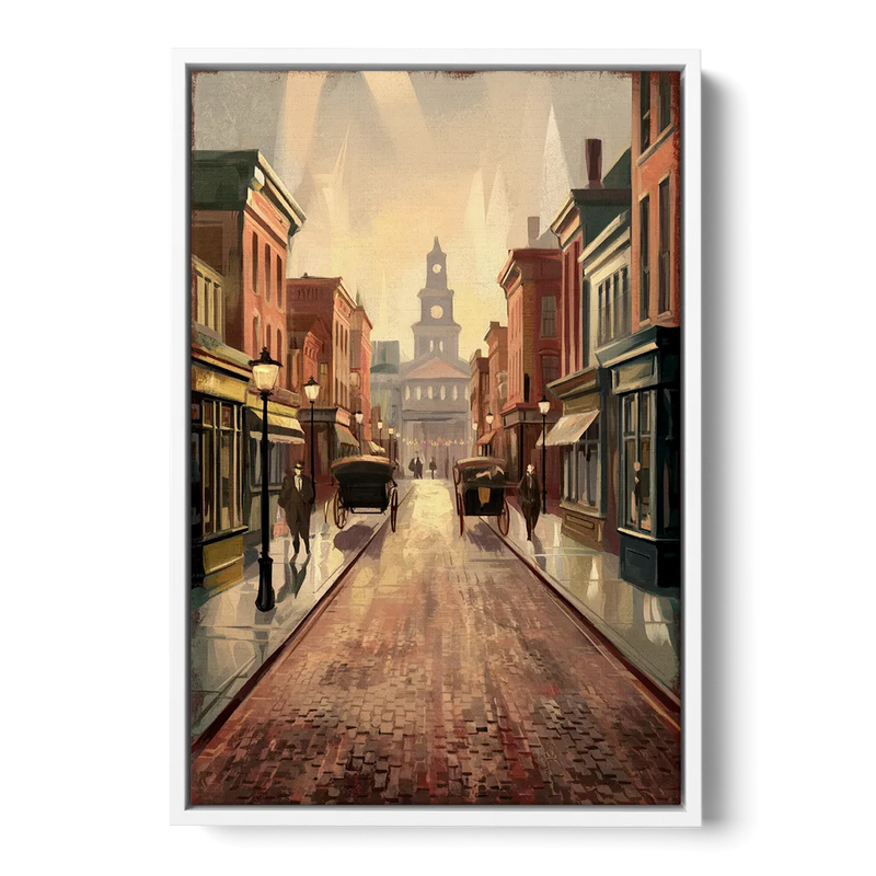 Joseph Historic Downtown Front - White Canvas Wall Art