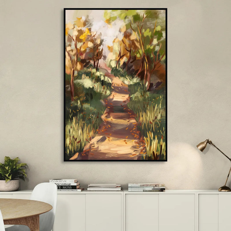 Joseph Nature Trails Sitting Room - Black Canvas Wall Art