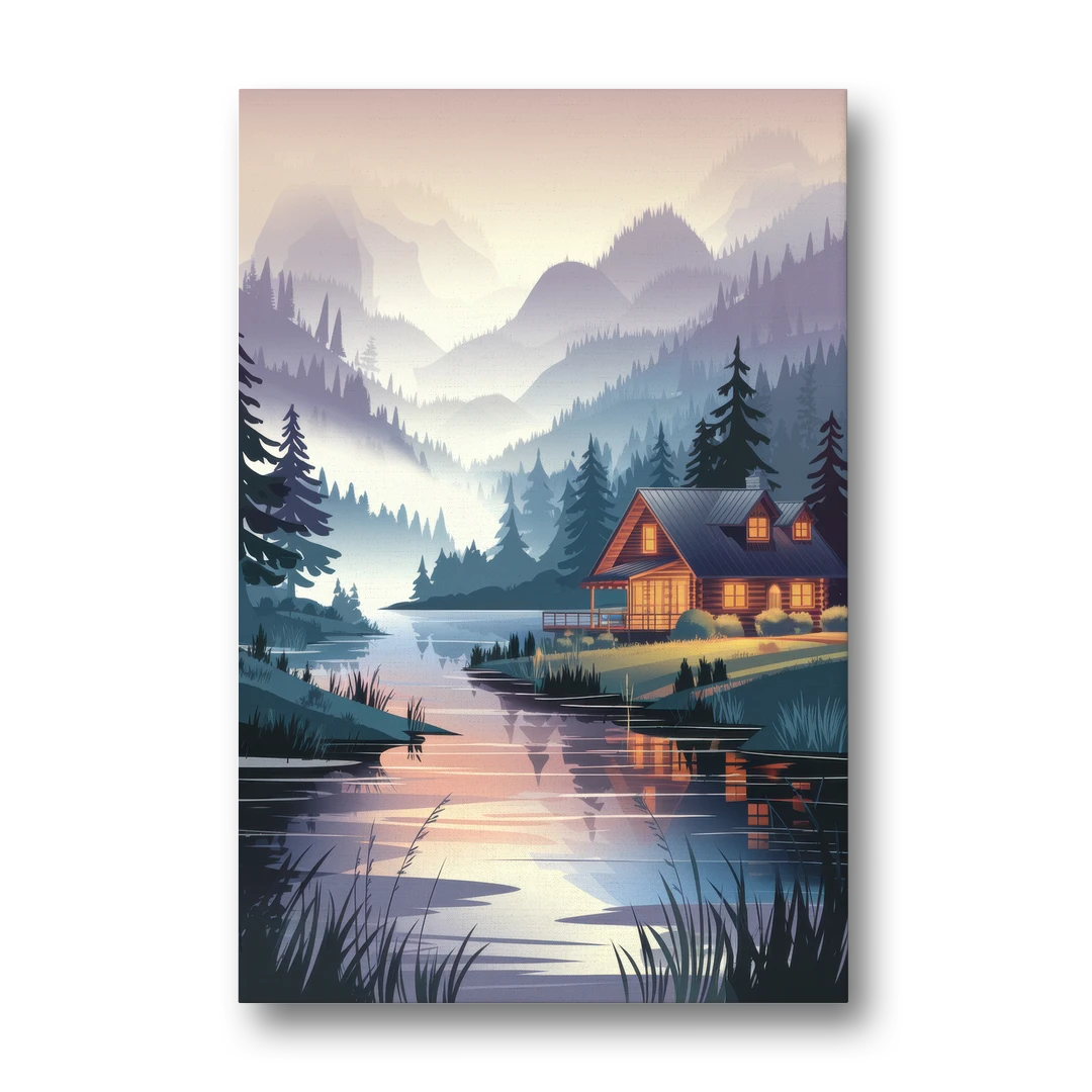 Joseph Serene Waterfront - Canvas Wall Art - Front