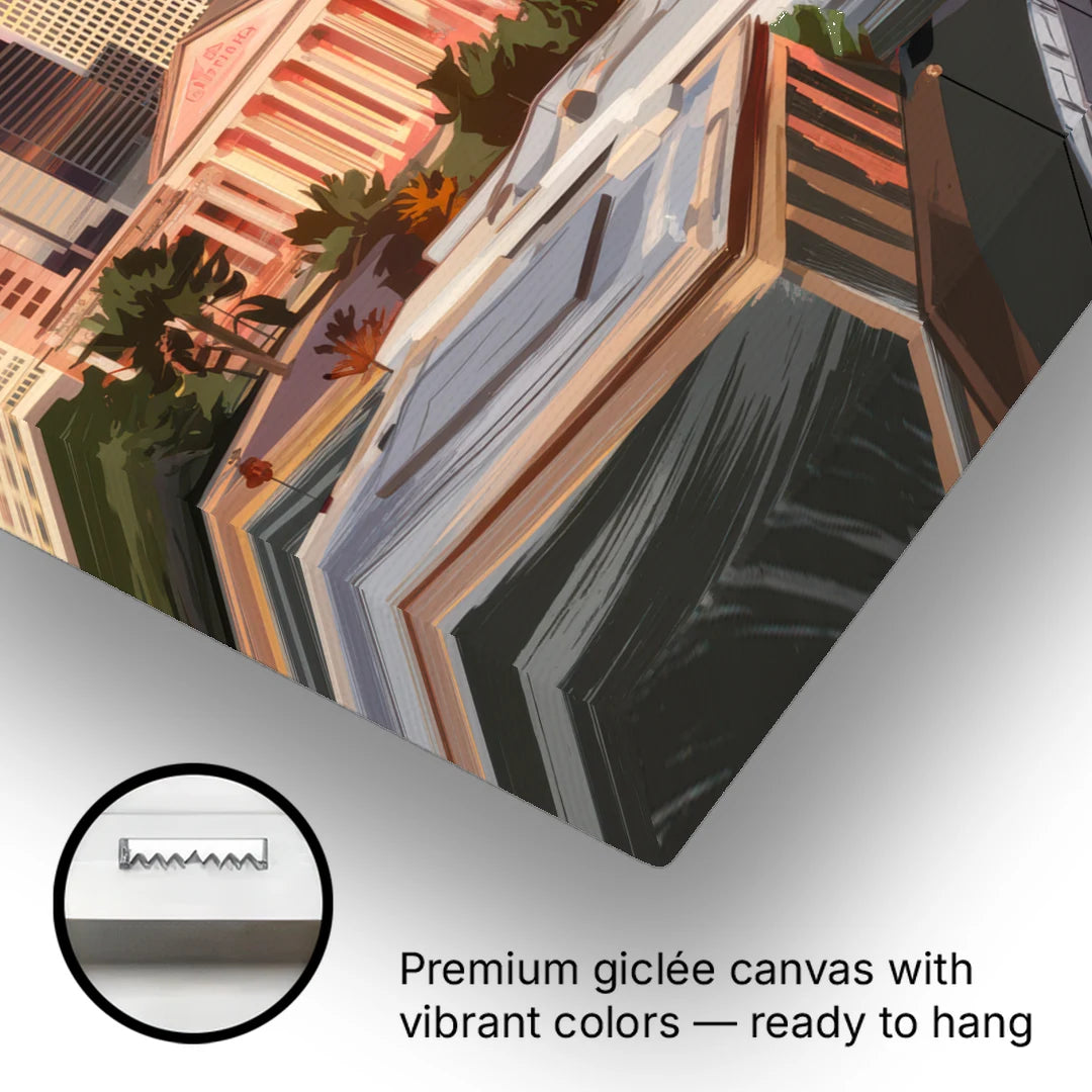 Joseph Skyline Sunset - Canvas Wall Art - Gallery Wrap Corner