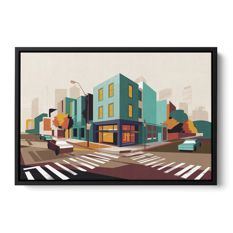 Joseph Urban Landscape Front - Black Canvas Wall Art