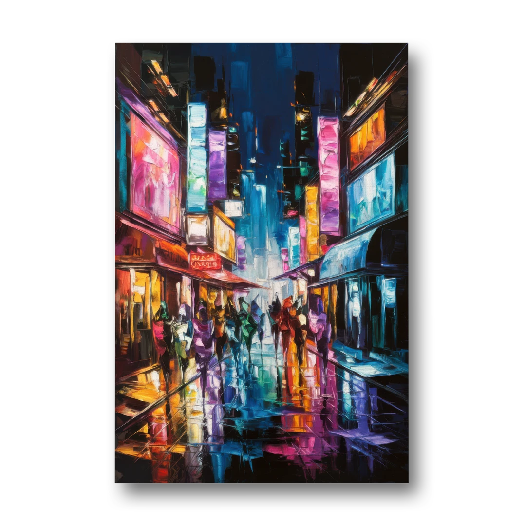 Joseph Vibrant Streets - Canvas Wall Art - Front