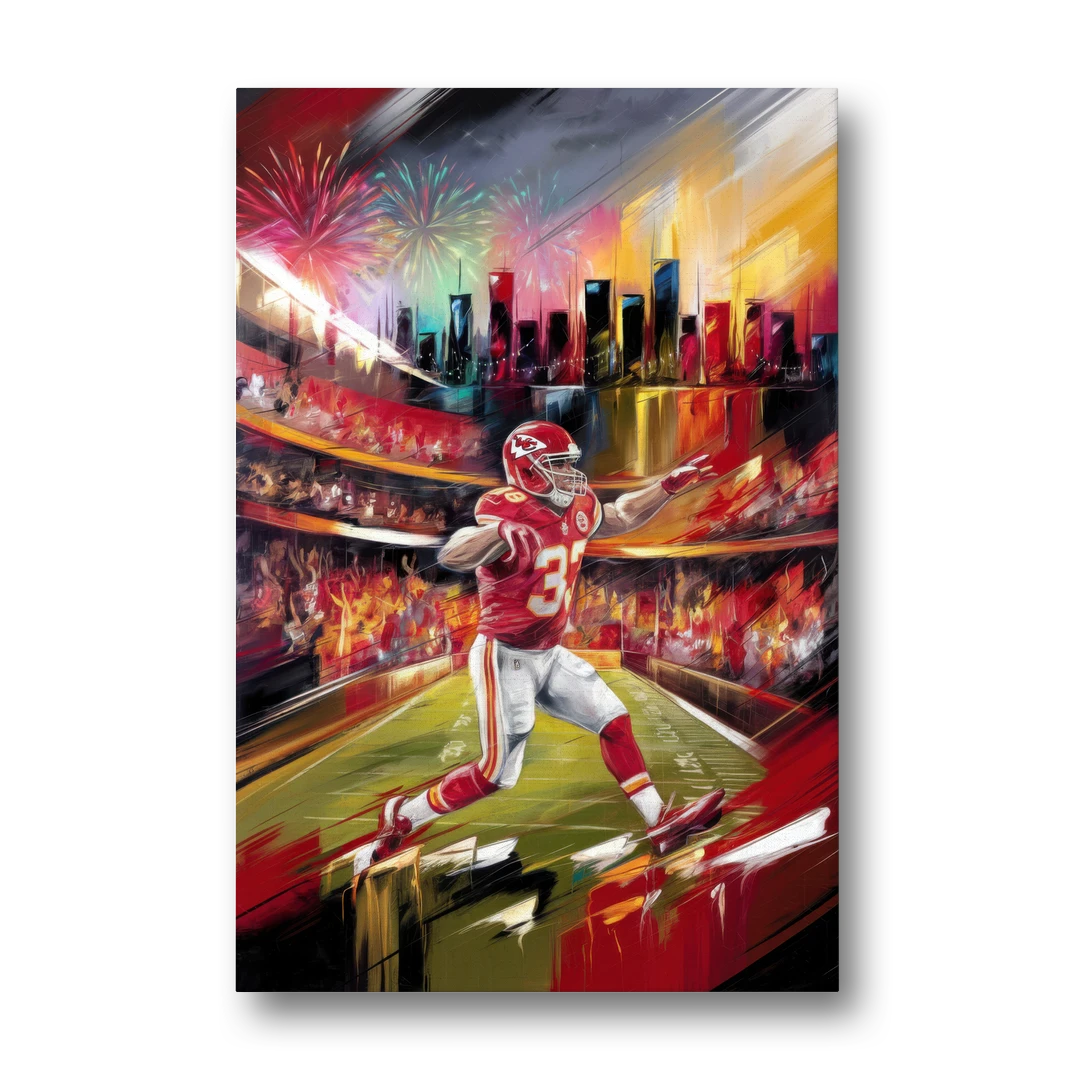 Kansas City Chiefs Game Day - Canvas Wall Art - Front