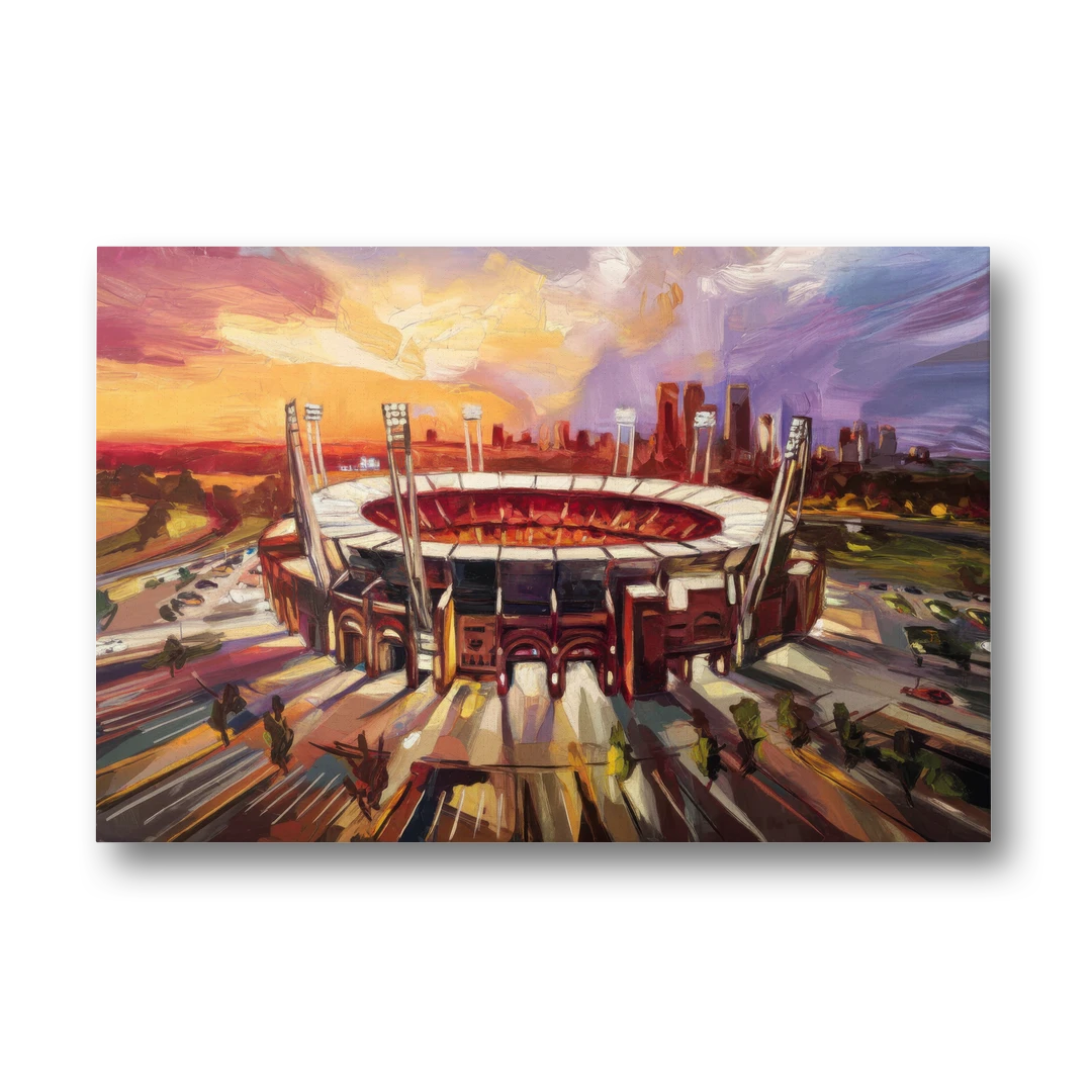 Kansas City Chiefs Stadium - Canvas Wall Art - Front