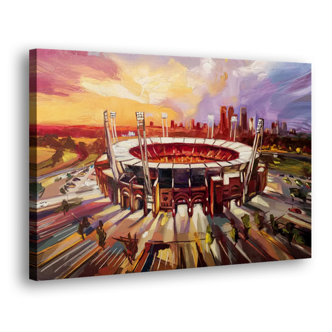 Kansas City Chiefs Stadium - Canvas Wall Art