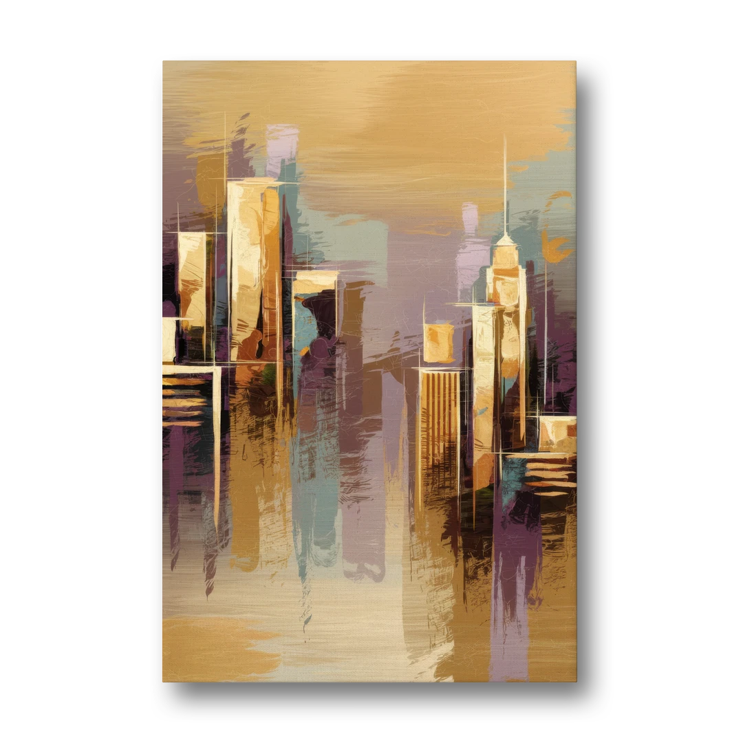 Kansas City Downtown Panorama - Canvas Wall Art - Front