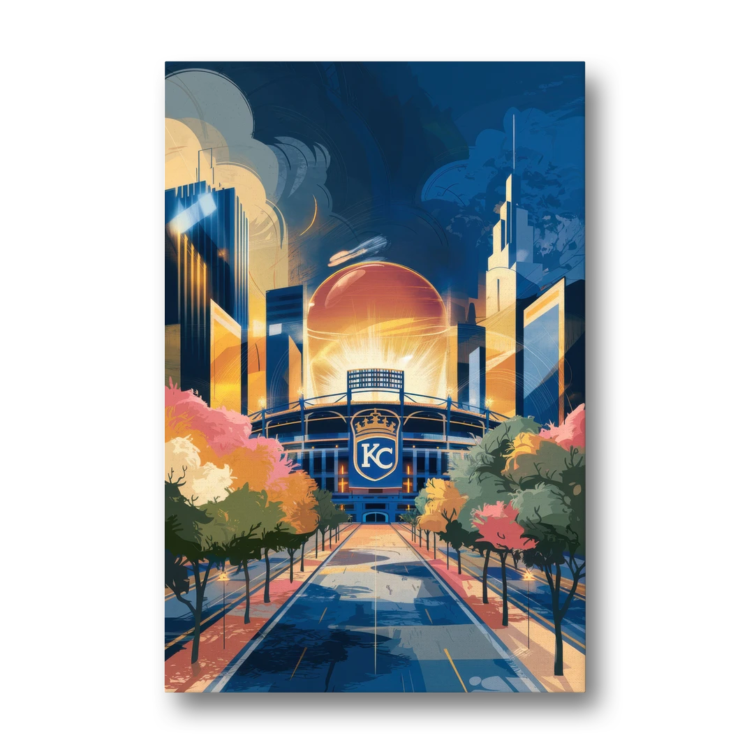 Kansas City Royals Championship - Canvas Wall Art - Front