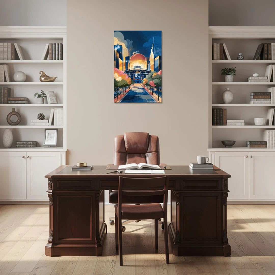 Kansas City Royals Championship - Canvas Wall Art - Office - 24x36