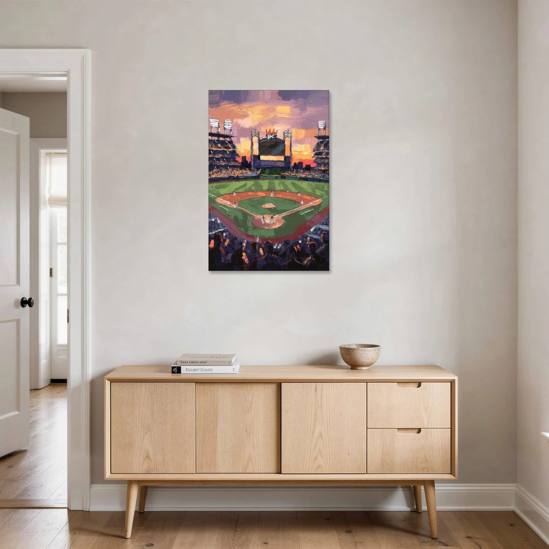 Kansas City Royals Stadium View - Canvas Wall Art - Coffee Table - 24x36