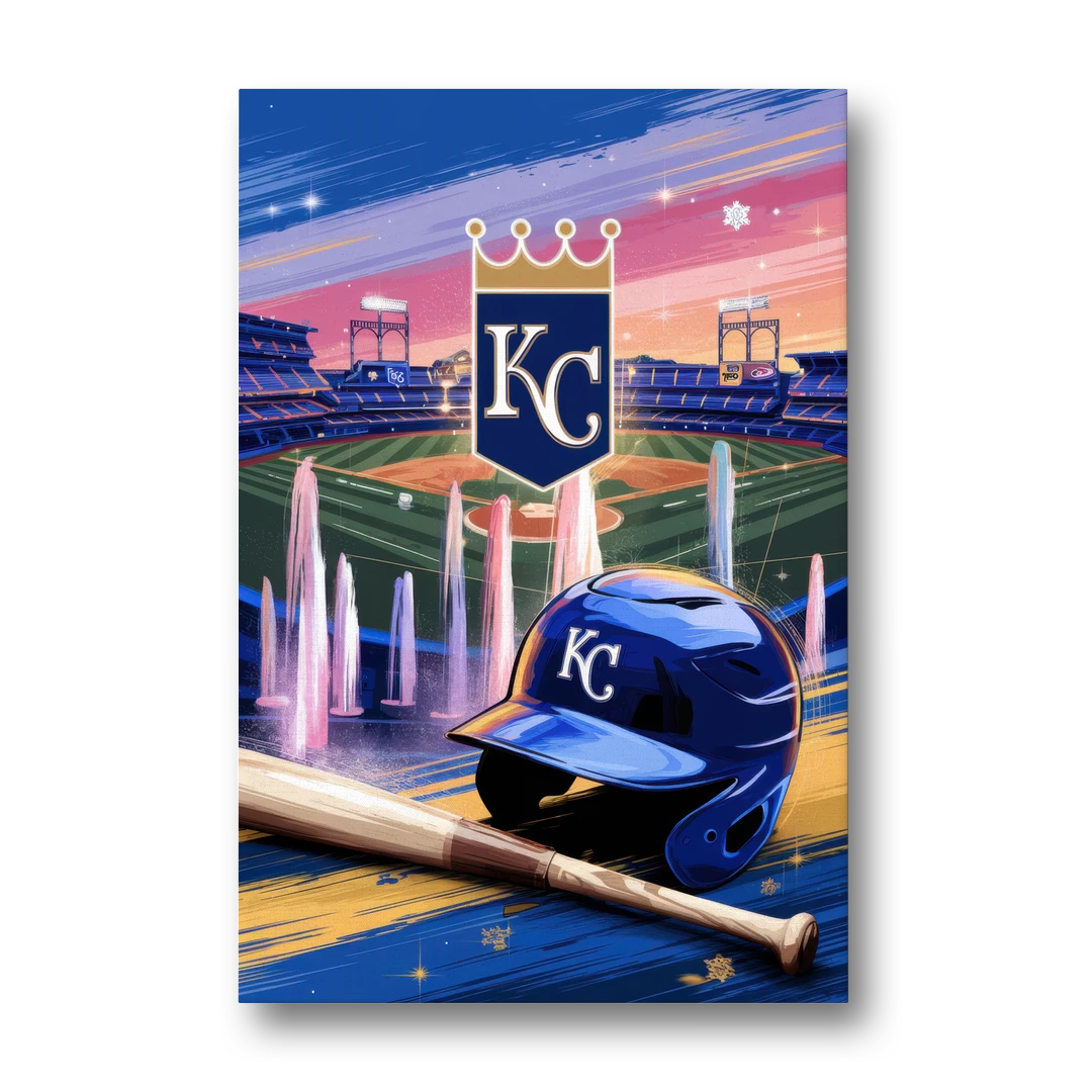 Kansas City Royals Team Spirit - Canvas Wall Art - Front